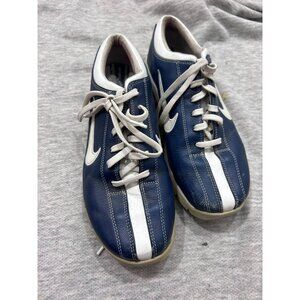 Nike Golf Sports Performance Shoes Women’s Size 7.5 Mid Top Lace Up Leather Blac